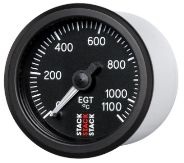 Picture of Autometer Stack 52mm 0-1100 Deg C Pro Stepper Motor Exhaust Gas Temp Gauge - Black