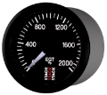 Picture of Autometer Stack 52mm 0-2000 Deg F Pro Stepper Motor Exhaust Gas Temp Gauge - Black