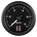 Picture of Autometer Stack 52mm 8-18V Pro Stepper Motor Battery Voltage Gauge - Black