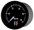 Picture of Autometer Stack 52mm 8-18V Pro Stepper Motor Battery Voltage Gauge - Black