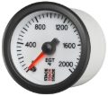 Picture of Autometer Stack 52mm 0-2000 Deg F Pro Stepper Motor Exhaust Gas Temp Gauge - White