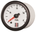 Picture of Autometer Stack 52mm 0-280 Ohm Programmable Pro Stepper Motor Fuel Level Gauge - White