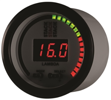 Picture of Autometer Stack 52mm Pro-Control Wideband Air-Fuel Ratio Lambda Gauge - White