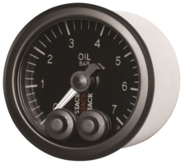 Picture of Autometer Stack 52mm 0-7 Bar M10 Male Pro-Control Oil Pressure Gauge - Black