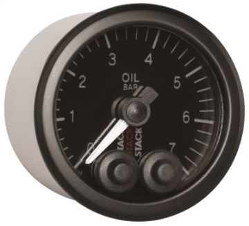 Picture of Autometer Stack 52mm 0-7 Bar M10 Male Pro-Control Oil Pressure Gauge - Black