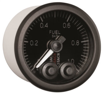 Picture of Autometer Stack 52mm 0-1 Bar M10 Male Pro-Control Fuel Pressure Gauge - Black