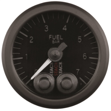 Picture of Autometer Stack 52mm 0-7 Bar M10 Male Pro-Control Fuel Pressure Gauge - Black