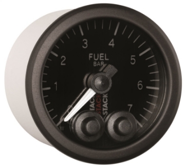 Picture of Autometer Stack 52mm 0-7 Bar M10 Male Pro-Control Fuel Pressure Gauge - Black
