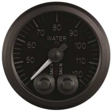 Picture of Autometer Stack 52mm 40-120 Deg C 1-8in NPTF Male Pro-Control Water Temp Gauge - Black