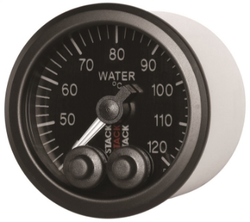 Picture of Autometer Stack 52mm 40-120 Deg C 1-8in NPTF Male Pro-Control Water Temp Gauge - Black