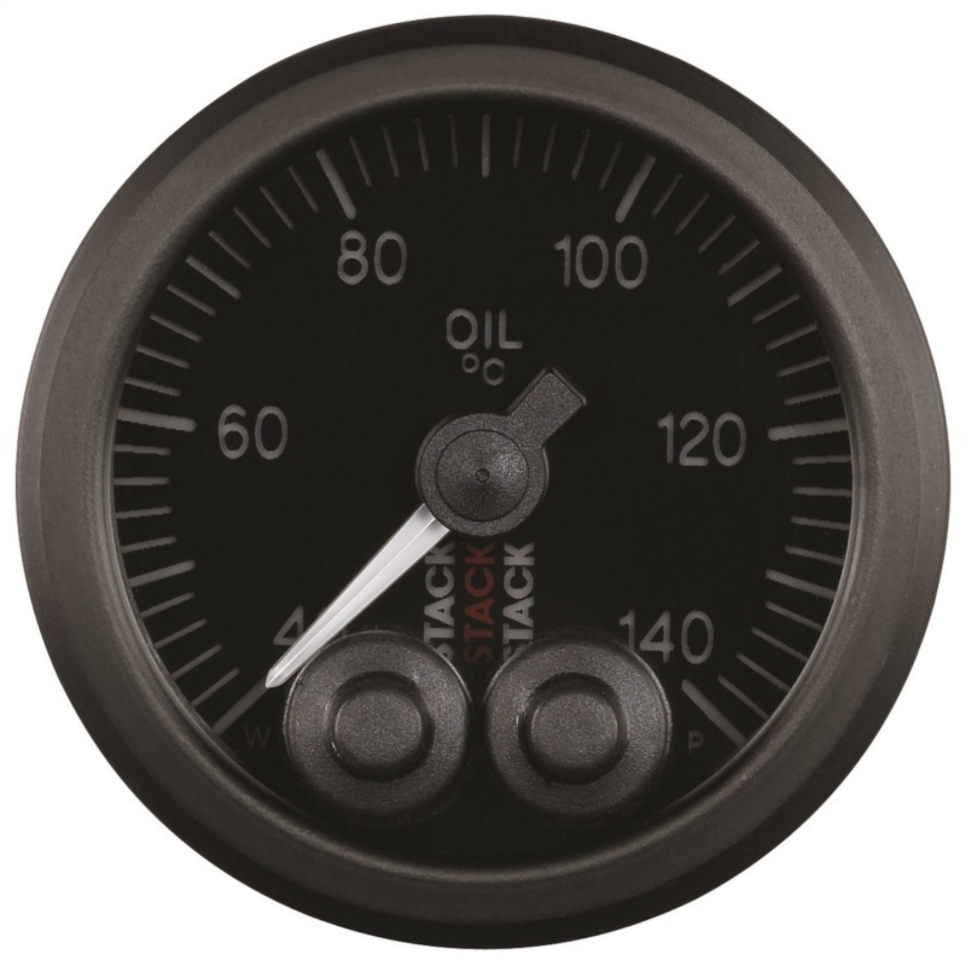 Picture of Autometer Stack 52mm 40-140 Deg C 1-8in NPTF Male Pro-Control Oil Temp Gauge - Black