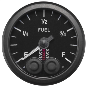 Picture of Autometer Stack 52mm 0-280 Ohm Programmable Pro-Control Fuel Level Gauge - Black