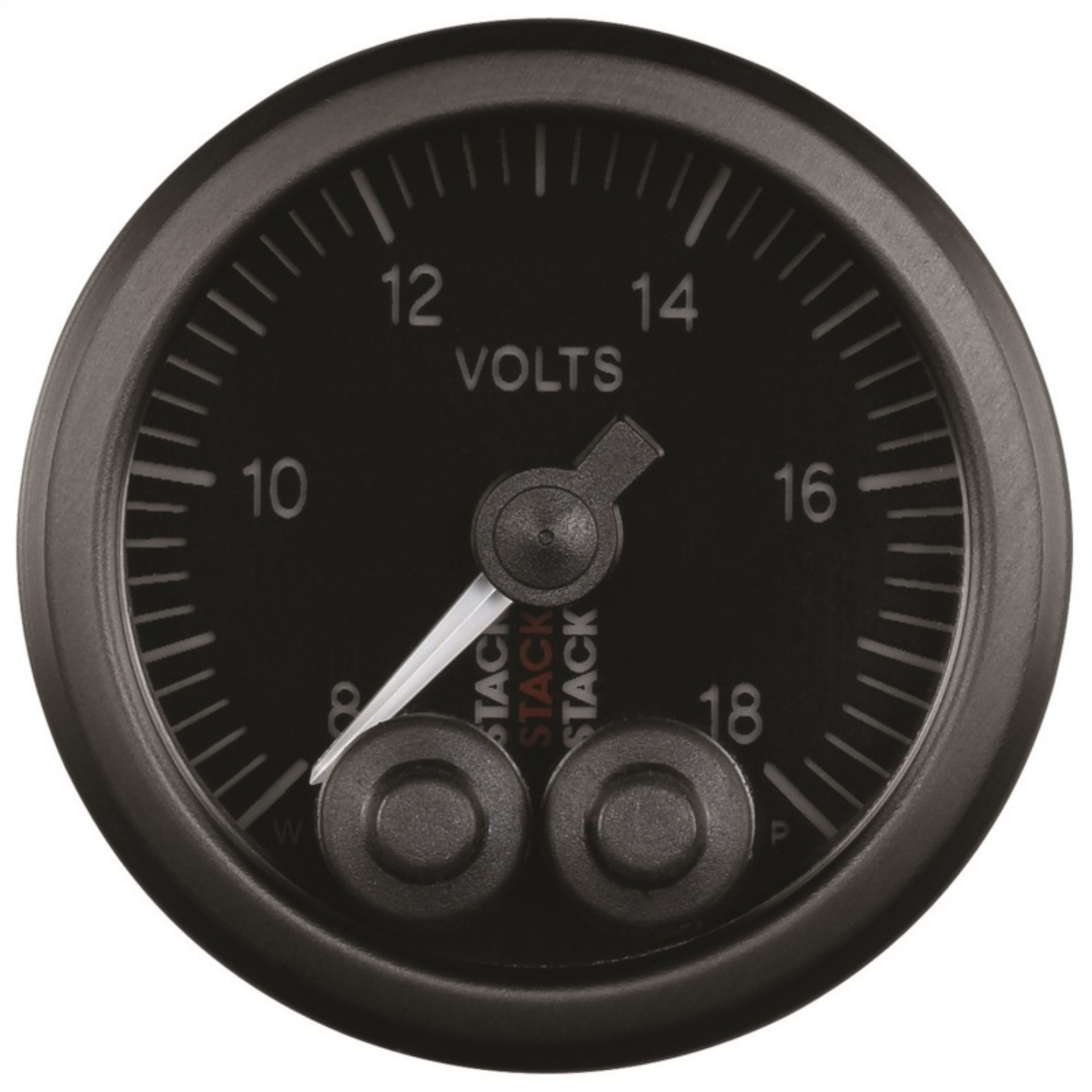 Picture of Autometer Stack 52mm 8-18V Pro-Control Battery Voltage Gauge -Black