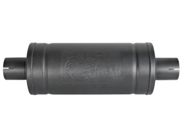 Picture of aFe MACH Force-Xp 409 SS Muffler w- Black finish 2-1-2in Inlet & Outlet 14in x 16in Diameter