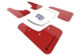 Picture of Rally Armor 18-26 Subaru Ascent Red UR Mud Flap w-Black Logo