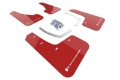 Picture of Rally Armor 18-26 Subaru Ascent Red UR Mud Flap w-White Logo