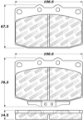 Picture of StopTech 86-91 Mazda RX-7 Street Select Front Brake Pads