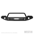Picture of Westin 07-18 Jeep Wrangler JK WJ2 Full Width Front Bumper w-Bull Bar Textured Black