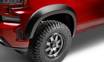Picture of Bushwacker 19-21 Chevrolet Silverado 1500 Extend-A-Fender Style Flares 2pc front 78-8in Bed-Black