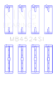 Picture of King Nissan VR38DETT - VQ35HR - VQ37HR Size +0-50mm Crankshaft Main Bearing Set Set of 4