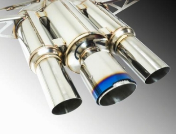 Picture of Remark Catback Exhaust 2017+ Honda Civic Type-R Spec III-Triple Tip Burnt Stainless Tip Cover Res