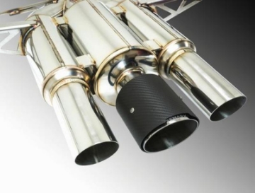 Picture of Remark Resonated Catback Exhaust 2017+ Honda Civic Type-R Spec III-Triple Tip Carbon Tip Cover Res