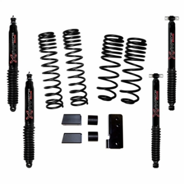 Picture of Skyjacker 2007-2018 Jeep Wrangler JK 2 Door 4WD Long Travel 2in-2-5in Lift Kit w-Black Max Shocks
