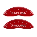 Picture of MGP 4 Caliper Covers Front Acura Rear MDX Red Finish Silver Characters