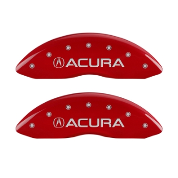 Picture of MGP 4 Caliper Covers Front Acura Rear MDX Red Finish Silver Characters