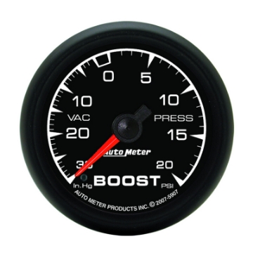 Picture of Autometer ES 52-4mm 30 In- HG-20 PSI Vacuum-Boost Gauge