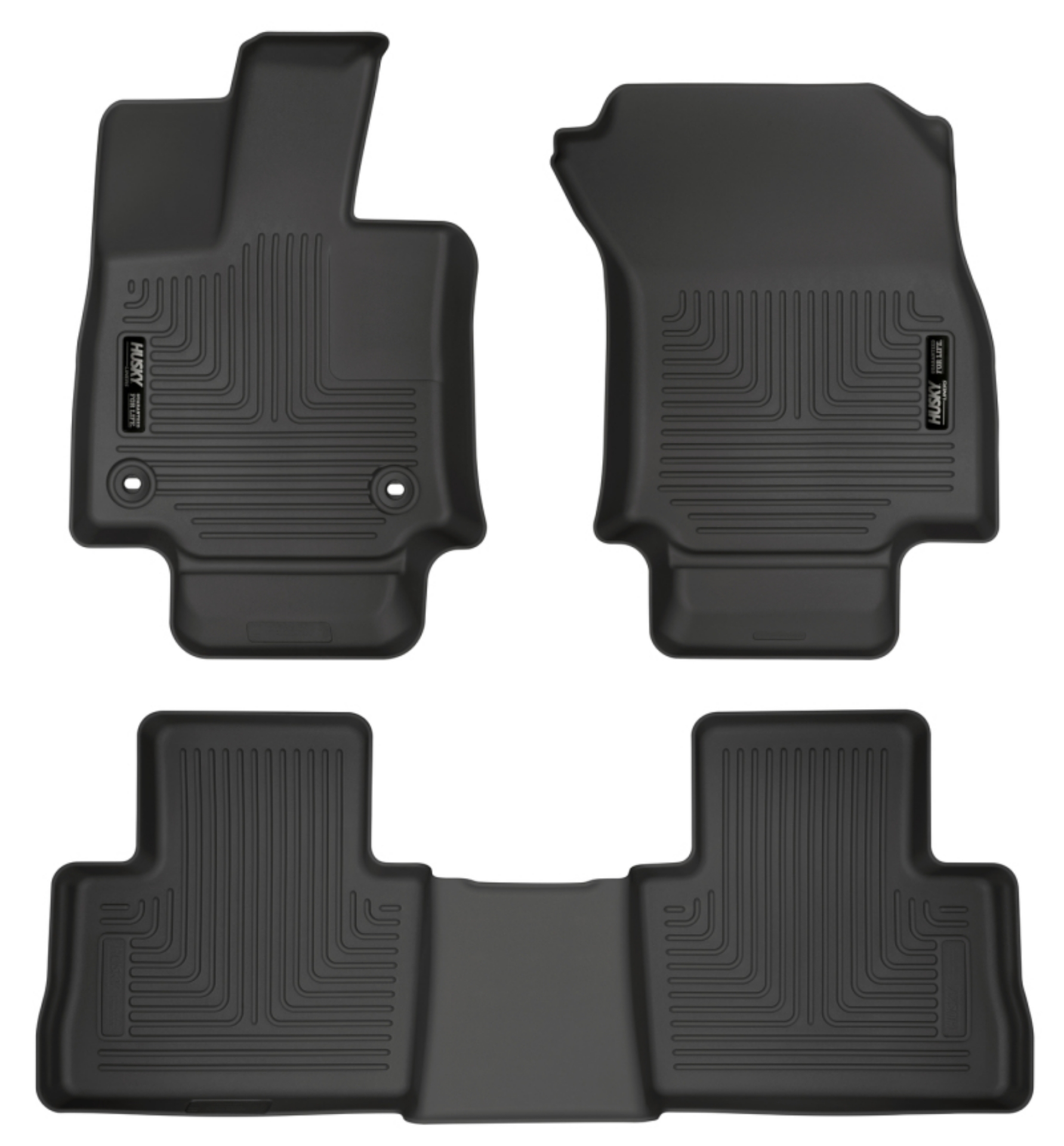 Picture of Husky Liners 2019 Toyota RAV4 Weatherbeater Black Front & 2nd Seat Floor Liners