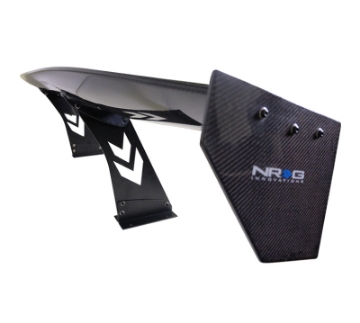 Picture of NRG Carbon Fiber Spoiler - Universal 69in- w-NRG Logo - Stand Cut Out - Large Side Plate