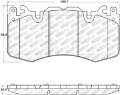 Picture of StopTech 03-14 Volvo XC90 Street Select Front Brake Pads