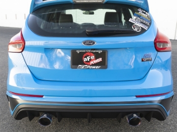 Picture of aFe Takeda 3in 304 SS Axle-Back Exhaust System w- Blue Flame Tip 16-18 Ford Focus RS 2-3L t