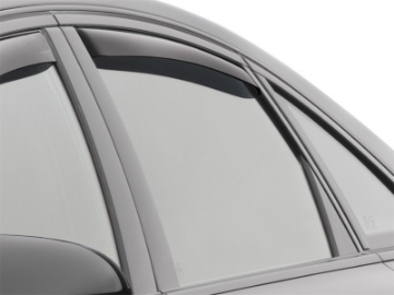 Picture of WeatherTech 12-18 Audi A6 - S6 Rear Side Window Deflectors - Dark Smoke