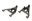 Picture of BMR 67-69 1st Gen F-Body Lower A-Arms Non-Adj- Rear Bump Stops Polyurethane - Black Hammertone