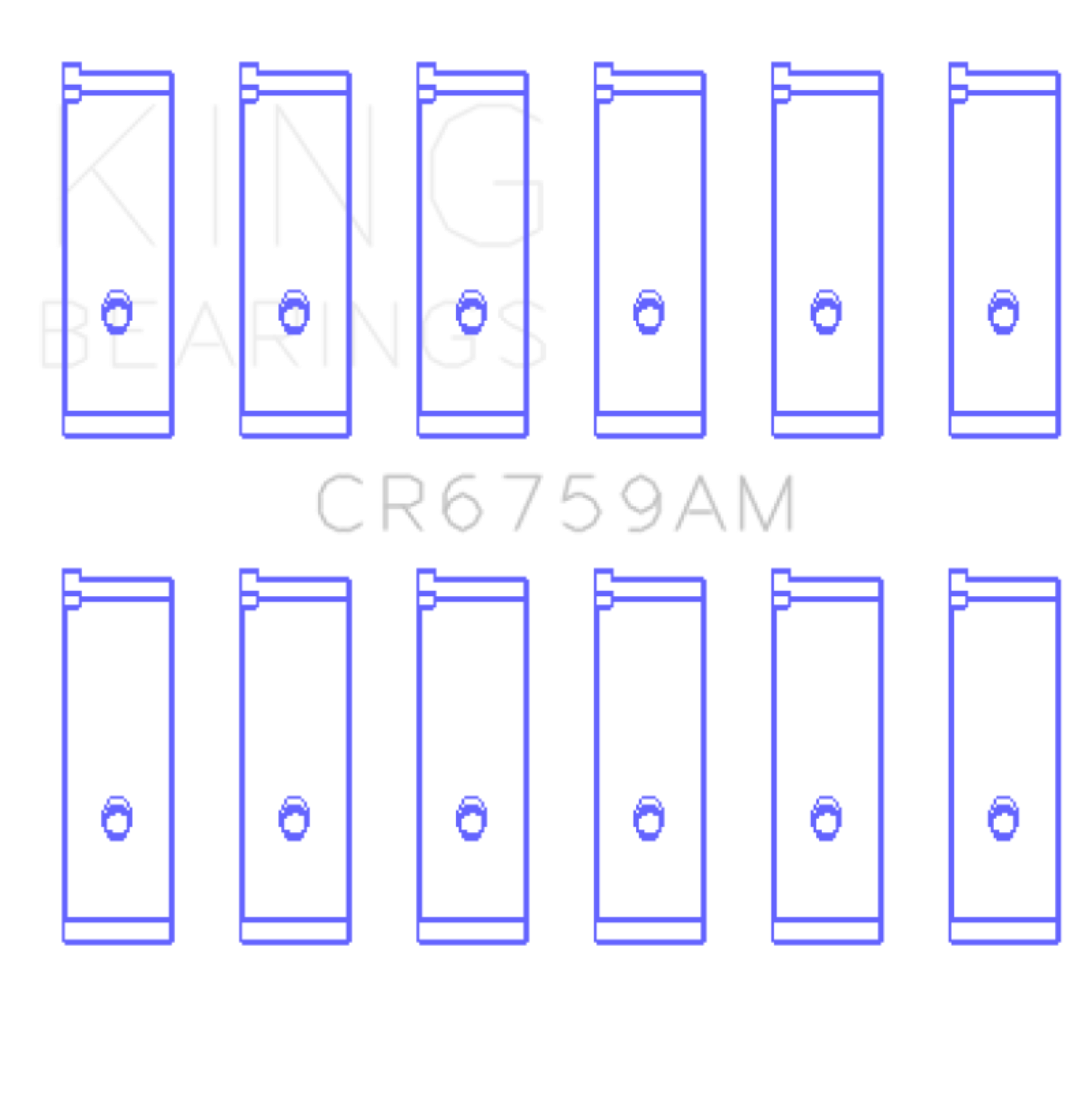 Picture of King Engine Bearings Honda C32A - C35A Connecting Rod Bearing Set