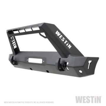 Picture of Westin 18-19 Jeep Wrangler JL WJ2 Stubby Front Bumper - Textured Black