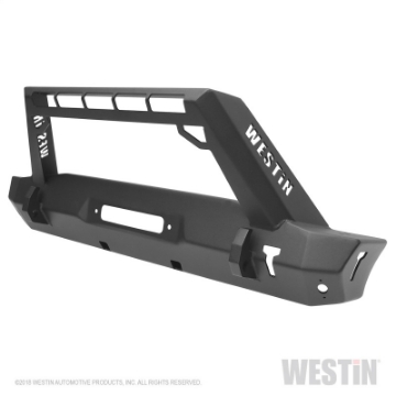 Picture of Westin 18-19 Jeep Wrangler JL WJ2 Stubby Front Bumper - Textured Black