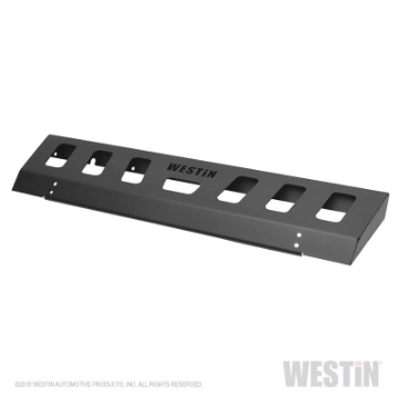 Picture of Westin 18-19 Jeep Wrangler JL Front Bumper Skid Plate - Textured Black