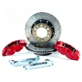 Picture of Alcon 2007+ Jeep JK w- 6x5-5in Hub 357x32mm Rotor 4-Piston Red Calipers Front Brake Upgrade Kit