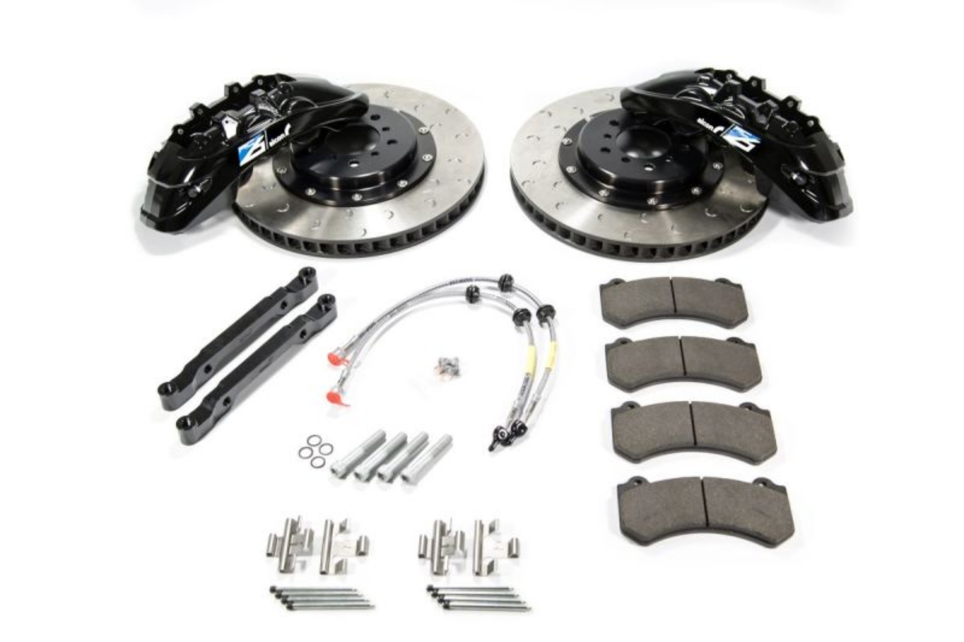 Picture of Alcon 2009+ Nissan GT-R R35 412x36mm Rotor 6 Piston Caliper RC6 Front Axle Kit - Red