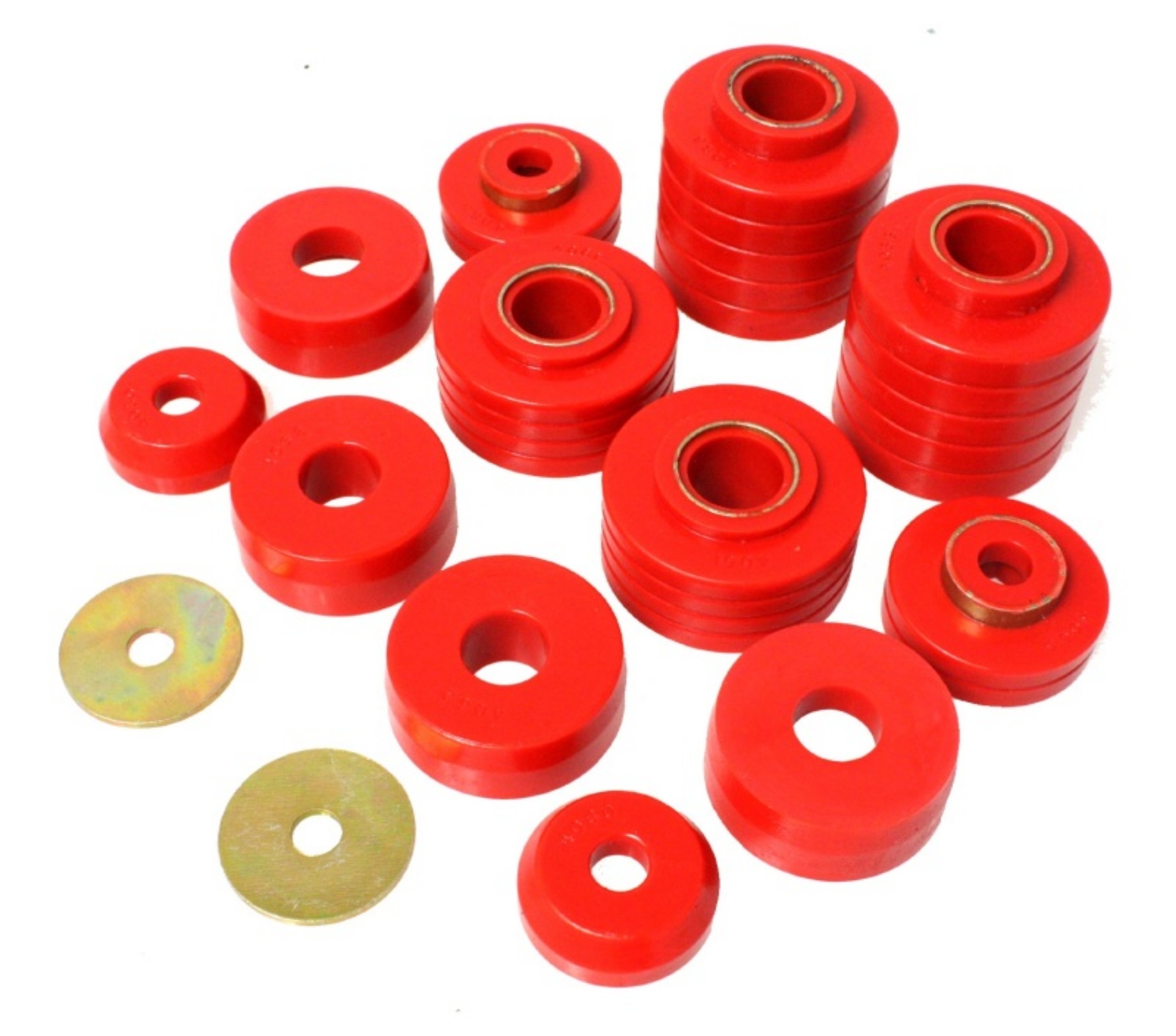 Picture of Energy Suspension 80-98 Ford F250-F350 - 80-92 Ford F100-F150 - 85-98 Ford F450 Red Body Mount Set