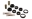 Picture of Energy Suspension Ford Truck 2WD Axle Pivot Black Bushings