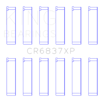 Picture of King Engine Bearings Honda J30-J35 Connecting Rod Bearing Set Set of 6