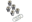 Picture of Weld Open End Lug Nuts w-Centered Washers 1-2in- RH - 5pk