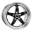 Picture of Weld S71 17x10 - 5x4-5 BP - 7-8in- BS Black Wheel Medium Pad - Non-Beadlock
