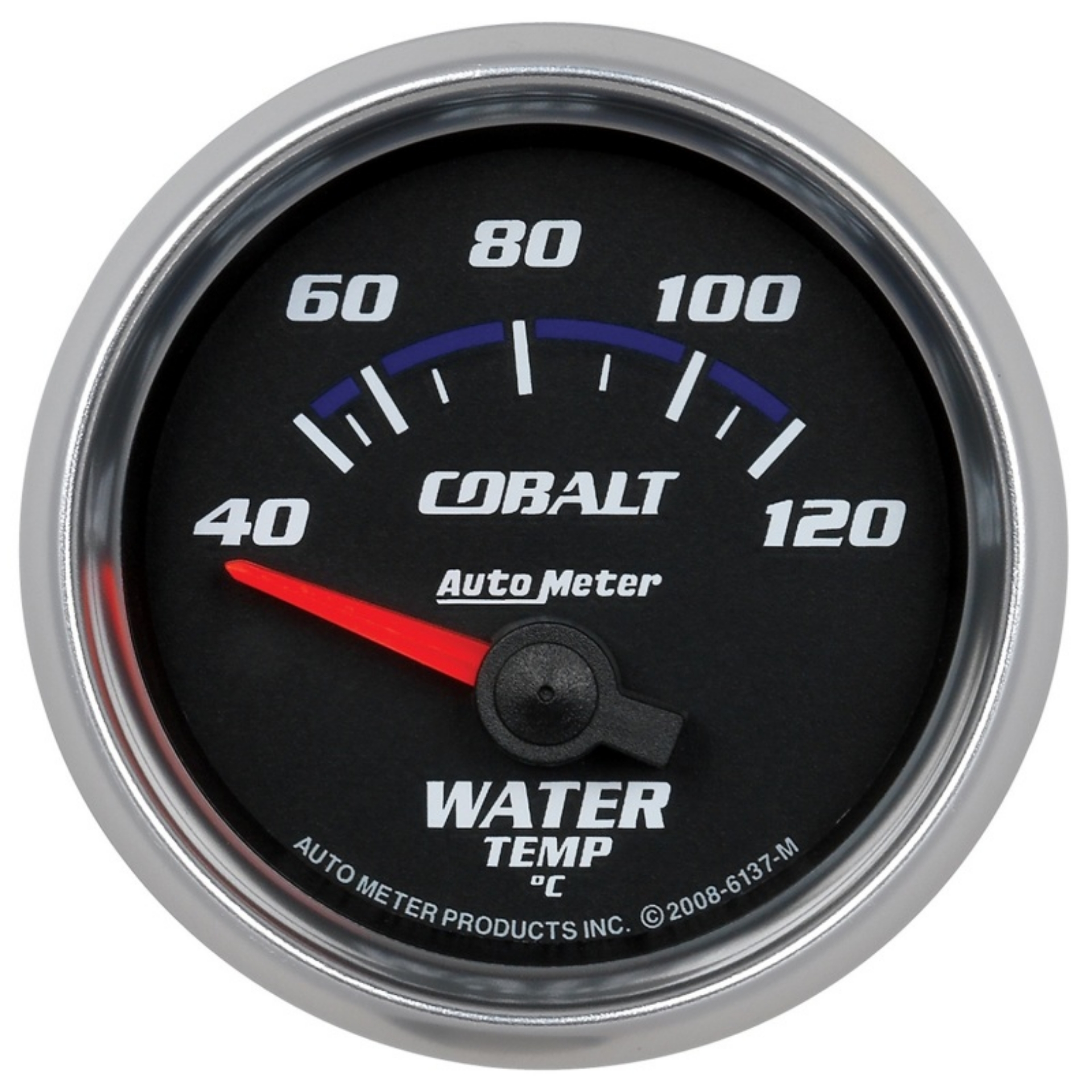 Picture of Autometer Cobalt 52mm Short Sweep Electronic 40-120 Deg C Water Temperature Gauge