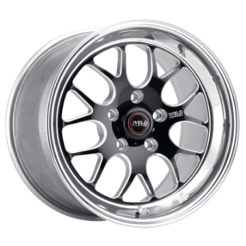 Picture of Weld S77 18x5 - 5x4-5 BP - 2-1in- BS Black Wheel High Pad - Non-Beadlock