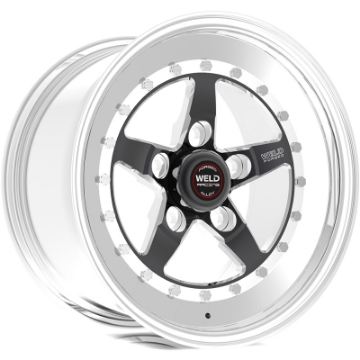 Picture of Weld Weldstar 15x5 - 5x4-5 BP - 2-5in- BS Black Wheel - Non-Beadlock